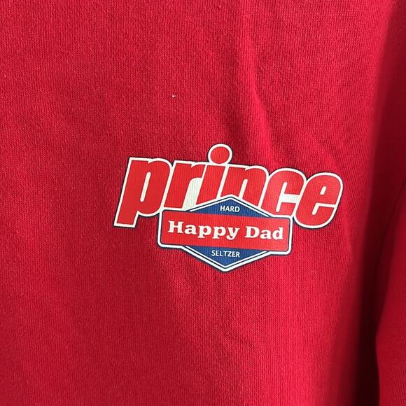 Prince X Happy Dad Hard Seltzer Crewneck Pullover Sweatshirt Large - Picture 3 of 6